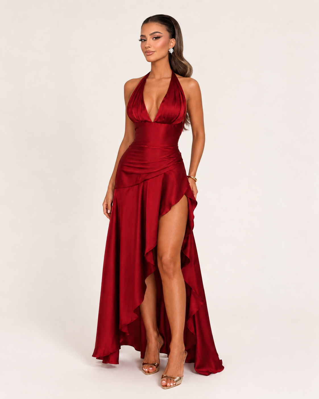 Alessia Neckholder-Maxikleid